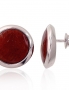 Silver stud earrings. Photo Nr. 1