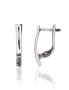 Silver earrings with english lock. Photo Nr. 1