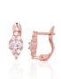 Silver earrings with english lock. Photo Nr. 1