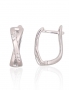 Silver earrings with english lock. Photo Nr. 1