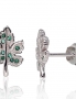 Silver stud earrings. Photo Nr. 1