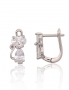 Silver earrings with english lock. Photo Nr. 1