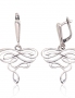 Silver earrings with english lock. Photo Nr. 1