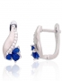 Silver earrings with english lock. Photo Nr. 1