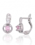Silver earrings with english lock. Photo Nr. 1