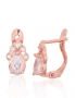 Silver earrings with english lock. Photo Nr. 1