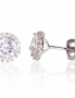 Silver stud earrings. Photo Nr. 1