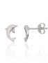 Silver stud earrings. Photo Nr. 1
