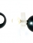 Silver stud earrings. Photo Nr. 1