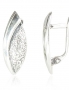 Silver earrings with english lock. Photo Nr. 1