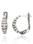 Silver earrings with english lock. Photo Nr. 1