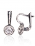 Silver earrings with english lock. Photo Nr. 1