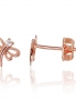 Gold classic studs earrings. Photo Nr. 1