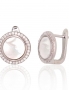 Silver earrings with english lock. Photo Nr. 1