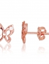 Gold classic studs earrings. Photo Nr. 1