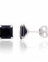 Silver stud earrings. Photo Nr. 1