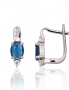 Silver earrings with english lock. Photo Nr. 1