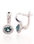 Silver earrings with english lock. Photo Nr. 1