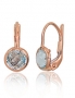 Gold earrings with english lock. Photo Nr. 1