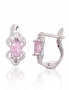 Silver earrings with english lock. Photo Nr. 1