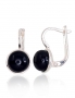 Silver earrings with english lock. Photo Nr. 1