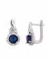 Silver earrings with english lock. Photo Nr. 1