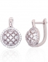 Silver earrings with english lock. Photo Nr. 1