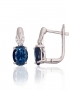 Silver earrings with english lock. Photo Nr. 1