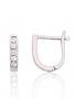 Silver earrings with english lock. Photo Nr. 1
