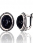 Silver earrings with english lock. Photo Nr. 1