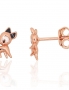 Silver stud earrings. Photo Nr. 1
