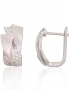 Silver earrings with english lock. Photo Nr. 1