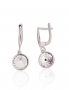 Silver earrings with english lock. Photo Nr. 1