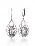 Silver earrings with english lock. Photo Nr. 1