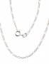 Silver chain Figaro 1,8 mm, diamond cut. Photo Nr. 1
