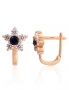Gold earrings with english lock. Photo Nr. 1