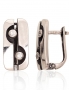 Silver earrings with english lock. Photo Nr. 1