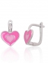 Silver earrings with english lock. Photo Nr. 1