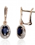 Gold earrings with english lock. Photo Nr. 1
