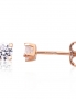 Gold classic studs earrings. Photo Nr. 1