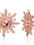 Gold classic studs earrings. Photo Nr. 1