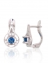 Silver earrings with english lock. Photo Nr. 1