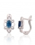 Silver earrings with english lock. Photo Nr. 1