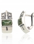Silver earrings with english lock. Photo Nr. 1