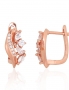 Silver earrings with english lock. Photo Nr. 1