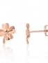Gold classic studs earrings. Photo Nr. 1