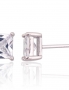 Silver stud earrings. Photo Nr. 1