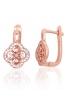 Silver earrings with english lock. Photo Nr. 1
