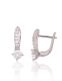 Silver earrings with english lock. Photo Nr. 1