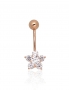 Gold piercing for navel. Photo Nr. 1